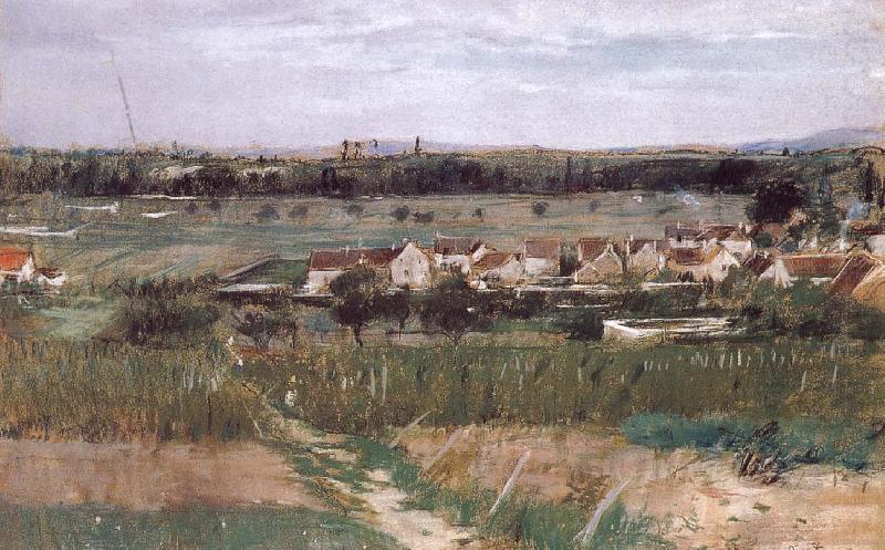 Berthe Morisot Village china oil painting image